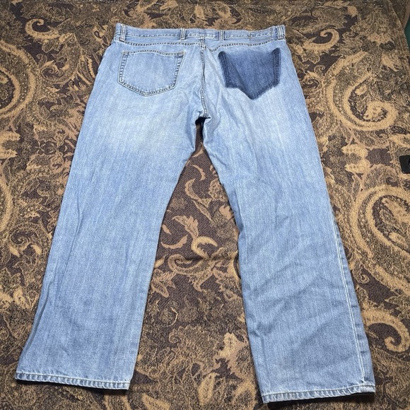 Vtg Y2K Gap East Authentic Straight Leg Jeans Mens Size 40x30 Distressed - Picture 8 of 10